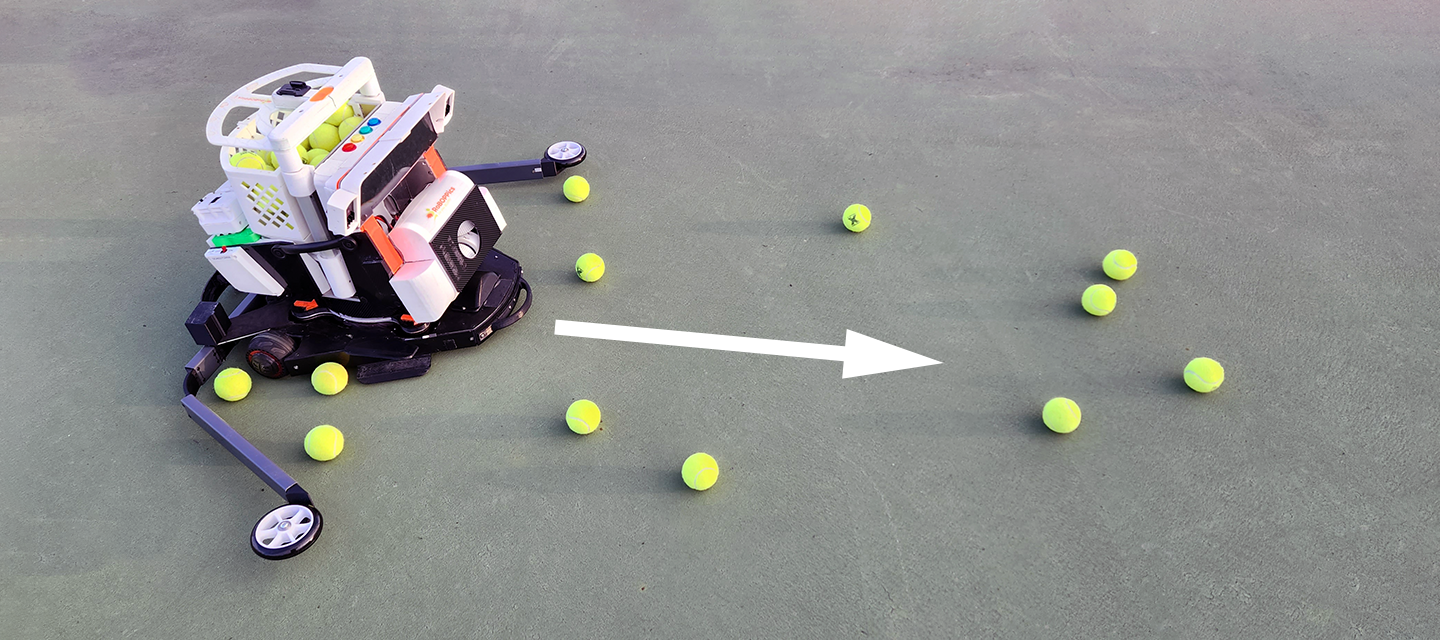 Ball reloading mechanism at the rear of the BallBOPPer rover